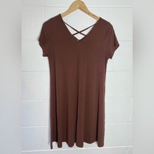 ASOS T-Shirt Dress with Cross Back